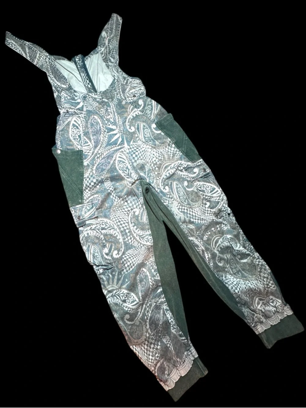 FP Movement Fast Track Onesie Jumpsuit in Trippy Green Design. Size Small - Picture 5 of 15